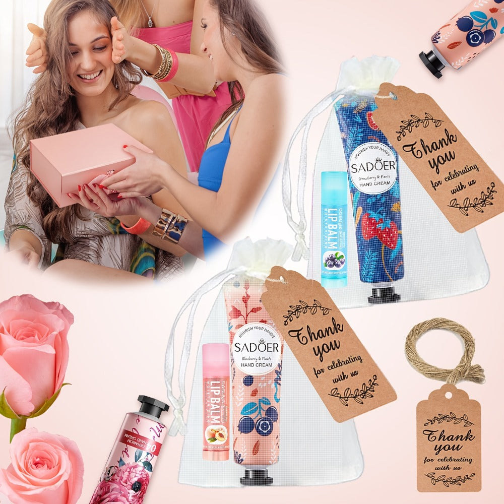 24pcs Bulk Lip Balm & Hand Cream Gift Set ¨C Party Favors, Wedding & Thank You Gifts for Guests