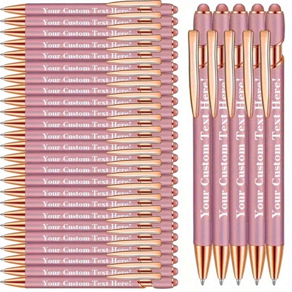 Ballpoint Stylus Pens 30 Pack ¨C 2-in-1 Touchscreen Stylus & Ballpoint Pen with Comfortable Grip, Personalized Engraving, Bulk Set for Office, School, Wedding & Party Favors
