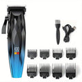 Hair Clipper for Men Professional Electric Trimmer | 7000RPM Motor | Ceramic Blade | 8 Guide Combs | 2000mAh LED Battery | Cordless USB Rechargeable | Fade Buzz Cut Home Barber Kit