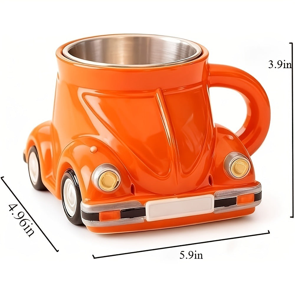 Sports Car Shape Coffee Mug ¨C Fun Novelty Car Shaped Drinking Cup Large Capacity ¨C Unique Tea Cup for Office & Home Decor ¨C Cool Birthday & Christmas Gift for Car Lovers ¨C 6 Colors