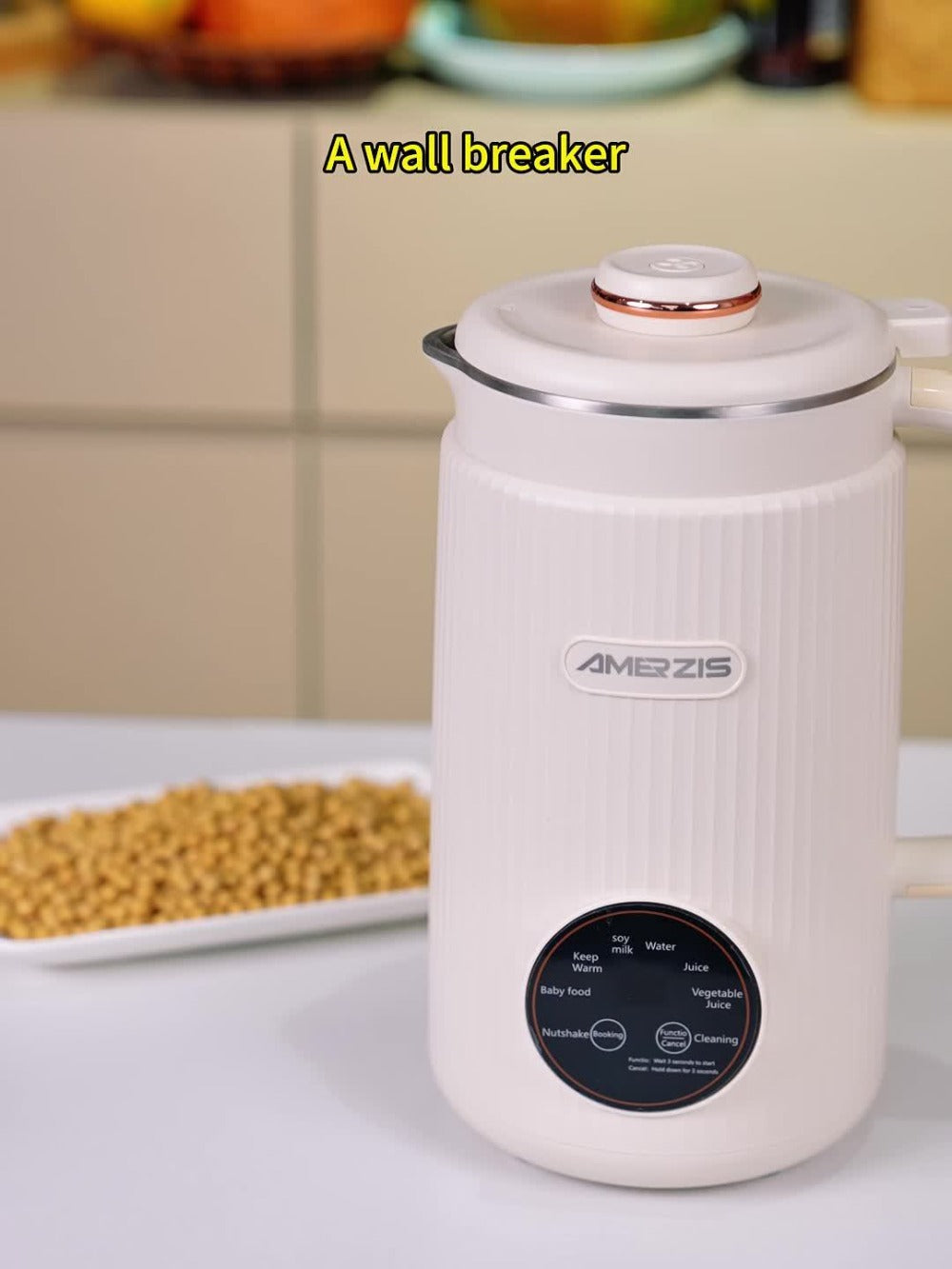 Nut Milk Maker Machine 27oz - Automatic Plant-Based Milk Blender One-Touch for Homemade Almond Oat Soy Coconut Milk - Self-Cleaning High Capacity Countertop Blender Vegan Dairy-Free Milk Maker