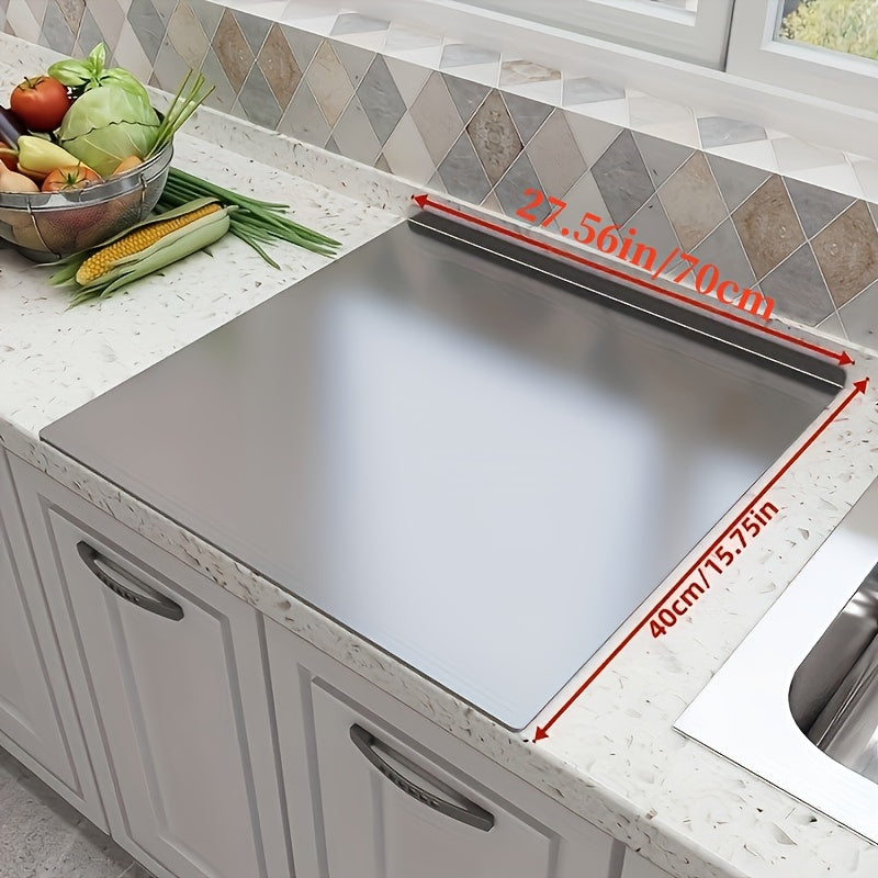 Stainless Steel Cutting Board ¨C Rustproof Rolling Butcher Block Meal Prep Mat, 2 Sizes
