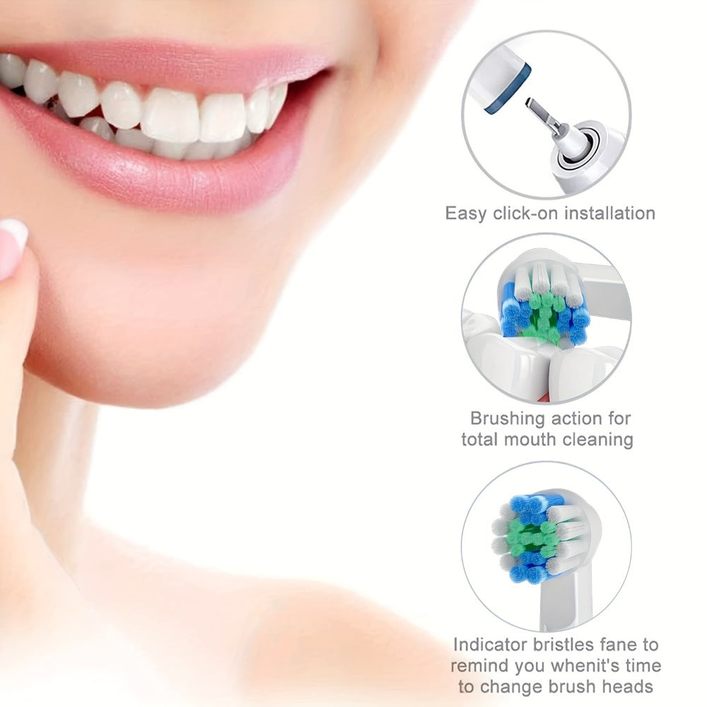 Sonic Electric Toothbrush with Smart Timer & 3 Cleaning Modes - IPX7 Waterproof, 4 Brush Heads, 600mAh USB Fast Charge, Round Tip Soft Bristles, Rechargeable Adult Toothbrush for Deep Clean