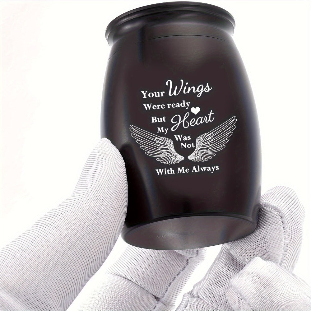 Mini Keepsake Urns for Human Ashes 4pcs ¨C Small Metal Memorial Urn Set for Pet Ashes 1.57 Inch 4 Colors Remembrance Gift