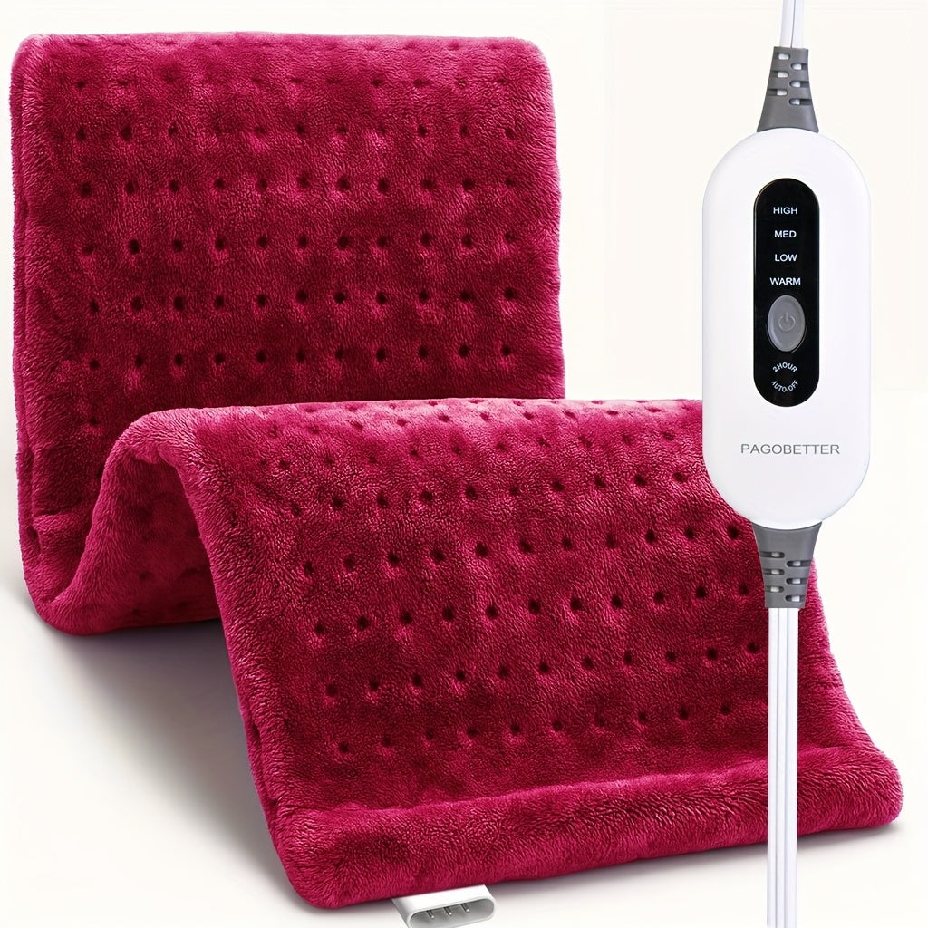 Heating Pad for Back & Neck Pain Relief ¨C Ultra Soft Flannel, Fast Heating, Dry & Moist Heat, Auto Shut-Off, Machine Washable (Small 12x15in / Standard 12x24in / Large 17x33in)