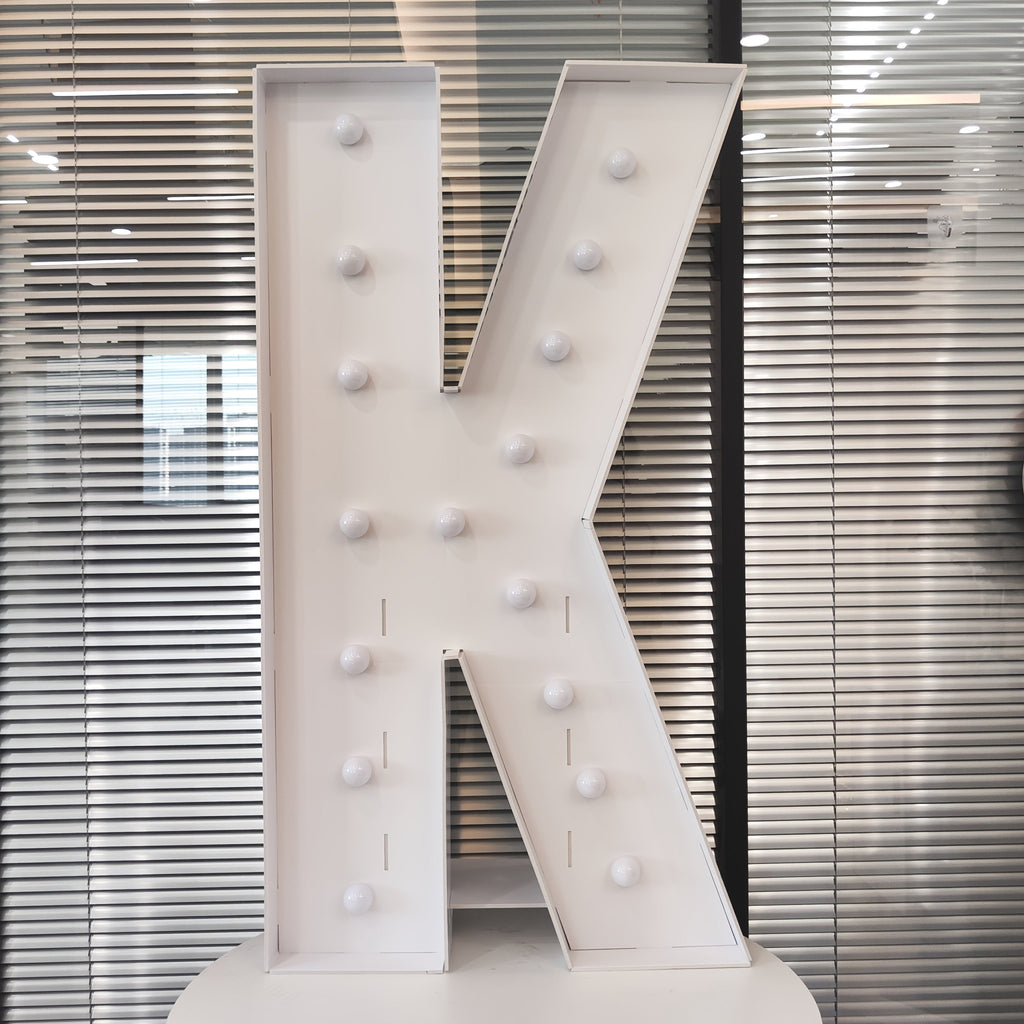 LED Letter Lights 4FT Tall Marquee Letter Lights A-Z Alphabet Light Up Letters with Cool White LED for Wedding, Birthday, Party, Proposal & Graduation Decor