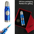 Refillable Torch Lighter with Adjustable Jet Flame ¨C Butane Igniter for Candle, BBQ Grill, Camping & Outdoor Use, No Battery Required, Gift Box Included (Gas Not Included)