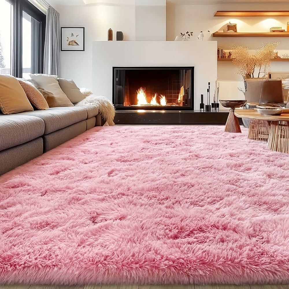 Fluffy Shag Area Rug 8x10 Feet ¨C Ultra Soft Plush Non-Slip Large Living Room Rug, Fuzzy Bedroom Carpet for Teen Dorm, Study Room & Home Decor ¨C Multiple Colors