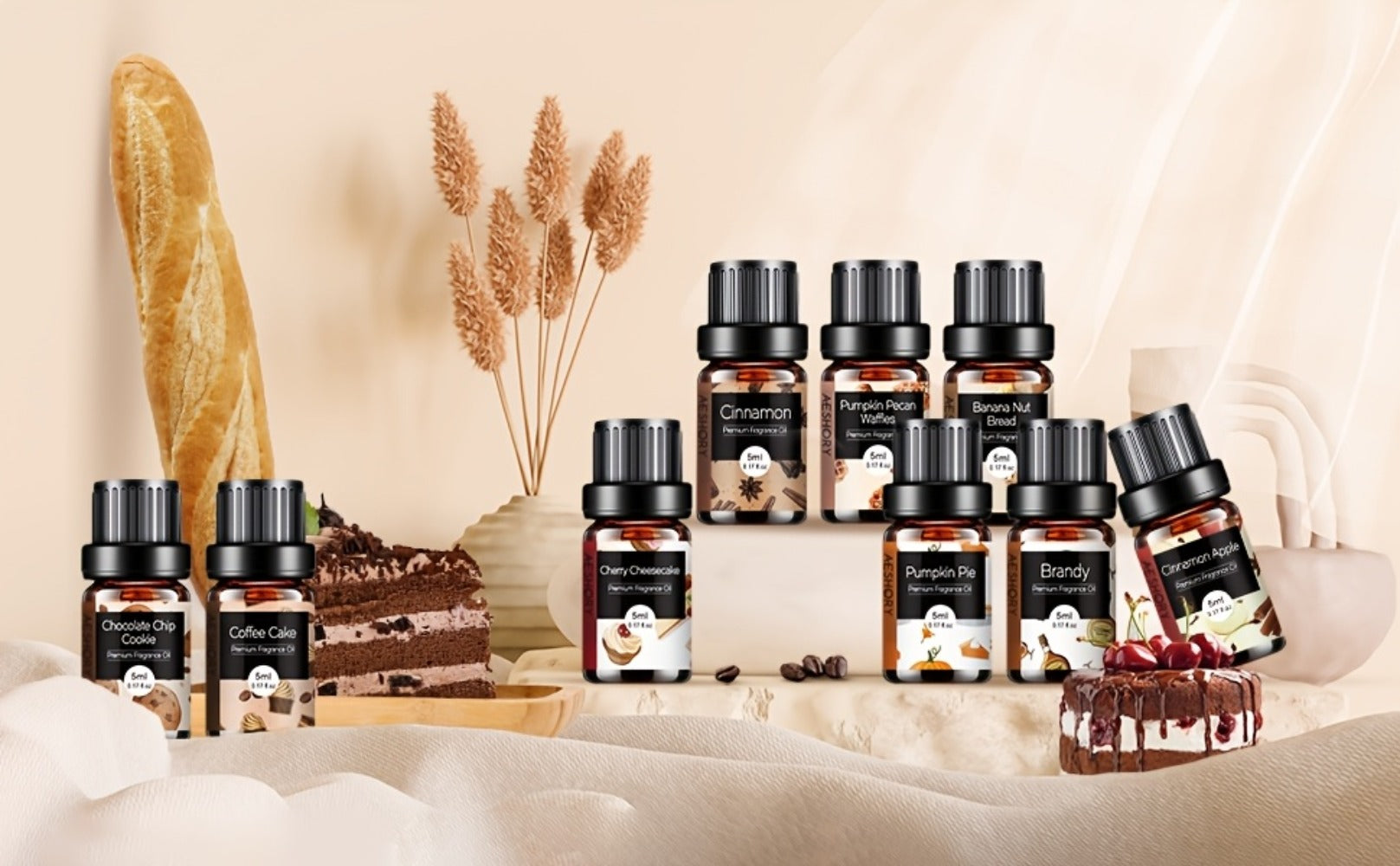 Essential Oil Gift Set 14pcs ¨C Bakery, Fruity & Floral Fragrance Oils for Diffuser & Candle Making | Valentine's Day, Birthday & Holiday Gift