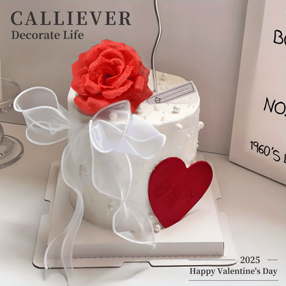 Artificial Roses with Stems 50pcs Silk Fake Flowers | 3 Inch Flower Head 6 Inch Stem Detachable DIY | Wedding Valentine's Day Home Decor Bouquet Arrangement in 6 Colors