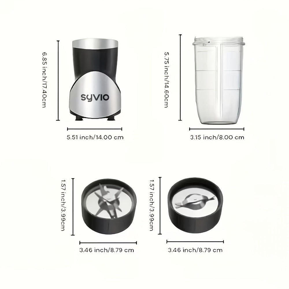 Personal Blender & Smoothie Maker 12-in-1 ¨C High-Powered Protein Shake Mixer, Multi-Function Grinder, BPA-Free with Portable Cup