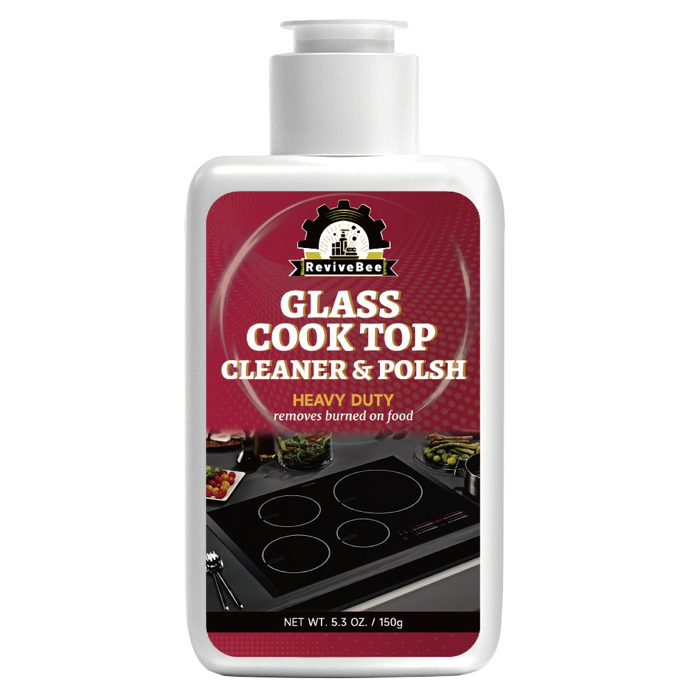 Ceramic Stove Cleaner Gel ¨C Fast-Acting Stovetop Cleaner Removes Burnt-On Grease & Stains Without Scratching, Non-Toxic Non-Irritating Formula for Glass Ceramic Cooktop, Kitchen Cleaning Essentials
