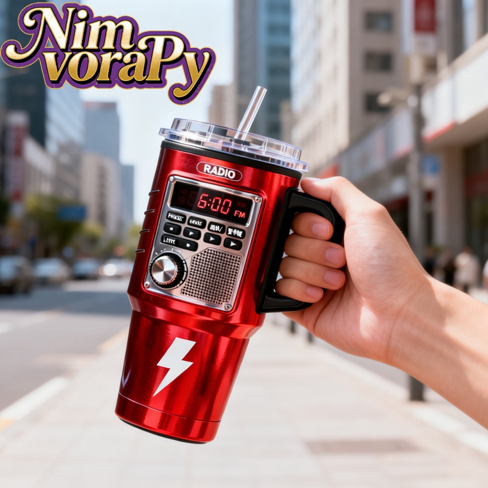 Insulated Travel Mug 40 Oz ¨C Retro Game Console Stainless Steel Tumbler with Leak-Proof Lid & Straw ¨C Hot & Cold Beverages ¨C Perfect Birthday & Christmas Gift for Gamers & Outdoor Adventurers