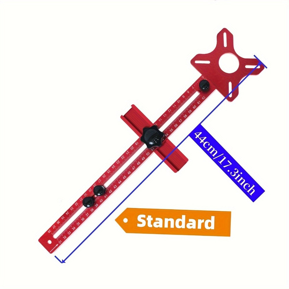 Circle Cutting Jig 3-in-1 Woodworking Router Fixture Expandable 3.54 to 24 Inch Diameter Adjustable Slotting Positioning Tool for Precision Circular Hole Milling DIY Professional