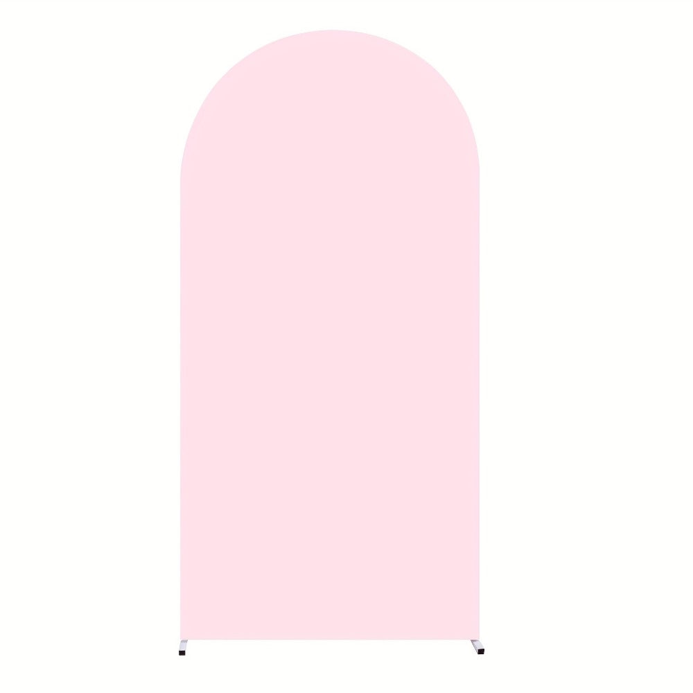 Arch Cover 6ft Stretchable Fabric Party Decoration | Wedding Ceremony Backdrop Cover Wrinkle-Free Zipper Fit for Gender Reveal Bridal Shower Birthday Holiday Celebration 8 Colors