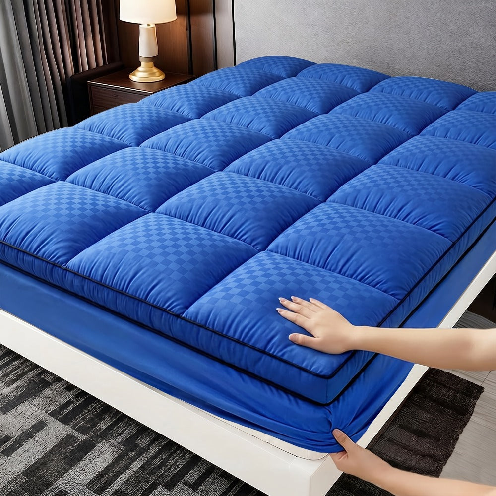 Mattress Topper Quilted Fitted Mattress Pad with Deep Pocket | Pillow Top Mattress Cover 1000GSM Cooling Mattress Protector for Better Sleep