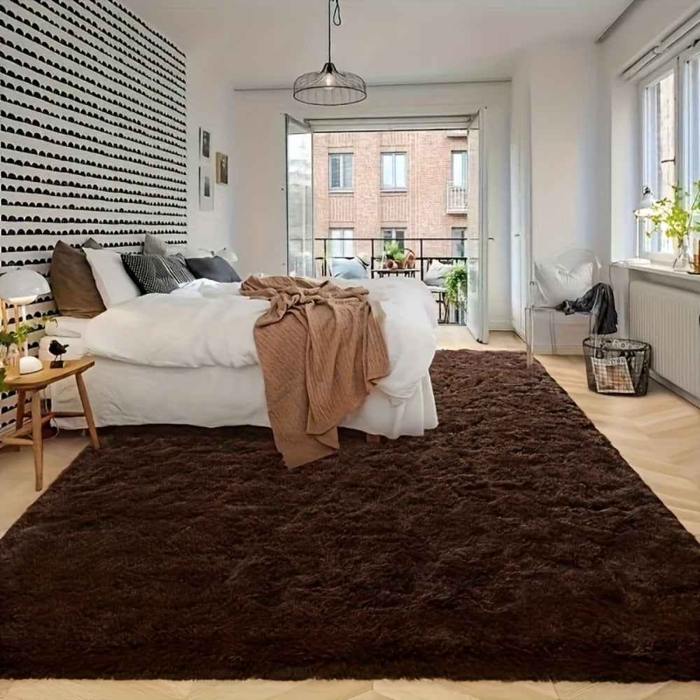 Fluffy Area Rug Large Soft Shag Carpet for Living Room Bedroom ¨C Non-Slip Ultra Thick Plush Floor Mat, Multiple Sizes & Colors, Home Decor