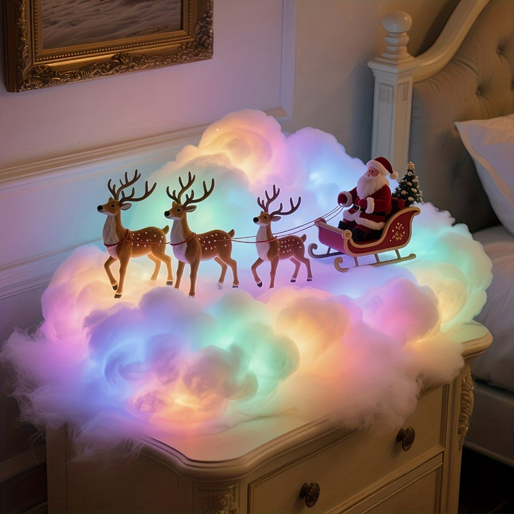 3D RGB LED Cloud Lamp Color Changing Night Light with Lightning Effects, Creative Multicolor Mood Light for Bedroom Gaming Room, Aesthetic Wall Hanging Cloud Light for Party Club Home Decor