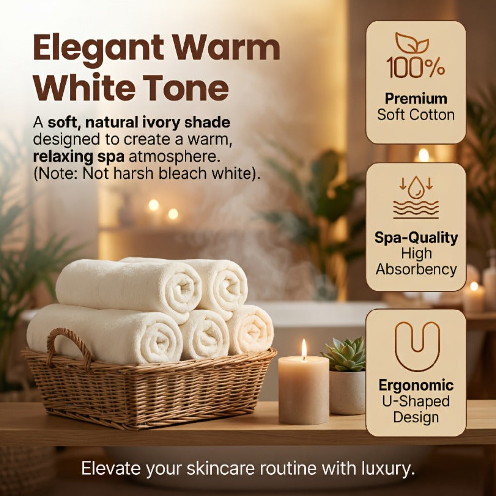 Microfiber Facial Towels 6 Pack ¨C Professional Split-Fiber Esthetician Face Towels for Facials, Mask Removal & Spa, Ultra-Soft Reusable Face Cloths for Skincare Routine, Spa Steam Towels, Gift for Women
