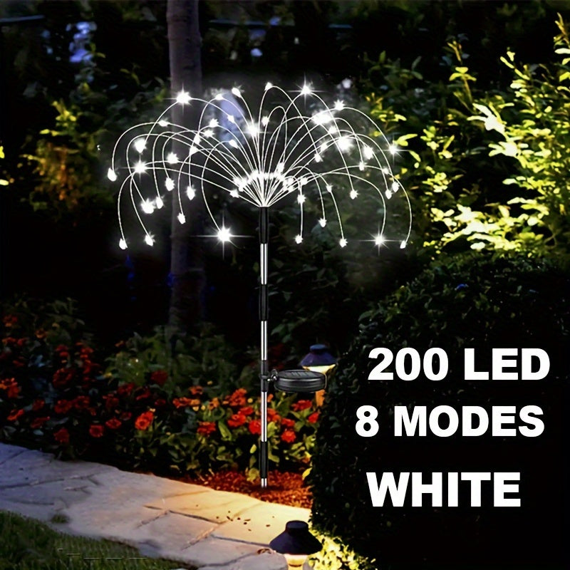 Solar Fireworks Lights Outdoor ¨C 60 to 420 LED Solar Garden Fairy Lights with 8 Modes, Waterproof Copper Wire Sparkler Lights for Garden, Patio, Yard, Pathway & Holiday Decoration