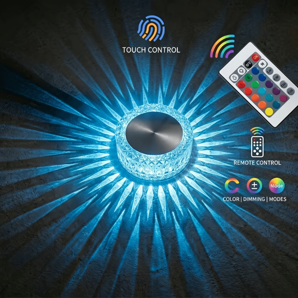 Touch Night Light 16 Color Rechargeable LED ¨C 3-Level Brightness Portable Bedside Lamp with USB Charging for Bedroom, Restaurant, Camping & Home Decor