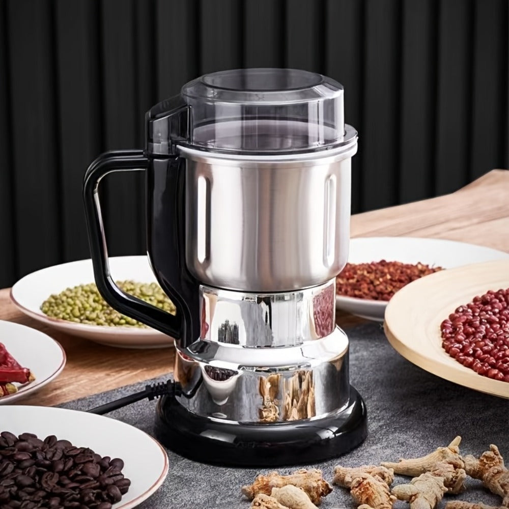 Electric Grain Grinder Mill ¨C High-Speed Spice Coffee Herb Grinding Machine with Powerful Motor, Compact Design for Home Kitchen Use, 1 or 2 Piece Set Available