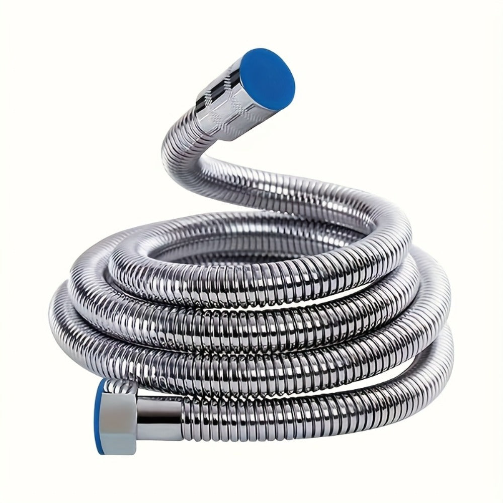 Flexible Stainless Steel Shower Hose Electroplated - Round Shape, Wall-Mounted Easy Install, for Rainfall Shower Heads & Sprayers, 59¡± / 78.7¡± / 118¡± Length Options, Chrome Finish