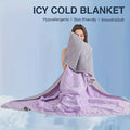 Cooling Blanket for Hot Sleepers ¨C Lightweight Breathable Summer Comforter, Air-Cooled Moisture-Wicking Blanket for Adults, Queen & King Size