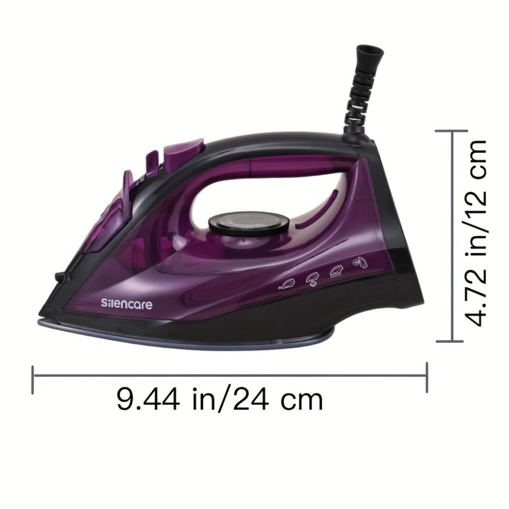 Steam Iron Household High-Pressure Non-Stick Soleplate Anti-Calcification Overheat Protection Multi-Gear Fast Heating Dry Wet Dual-Use Clothes Iron Travel Essential Pink