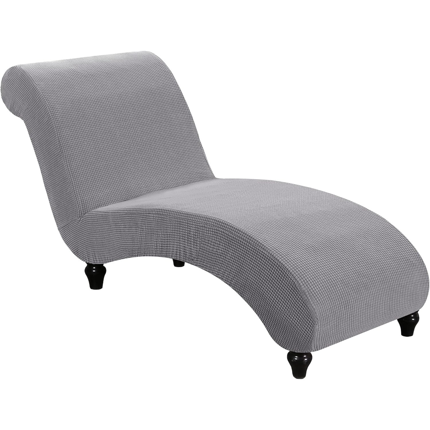 Chaise Lounge Cover Stretch Slipcover Jacquard Fabric Chair Sofa Protector for Living Room Bedroom Machine Washable Multi-Color