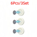 Magnetic Wall Hooks No Hole Easy Install ¨C Strong Adhesive Hook Set for Home Office Kitchen Bathroom, Versatile Damage-Free Wall Hanger, 6 12 or 20 Pack