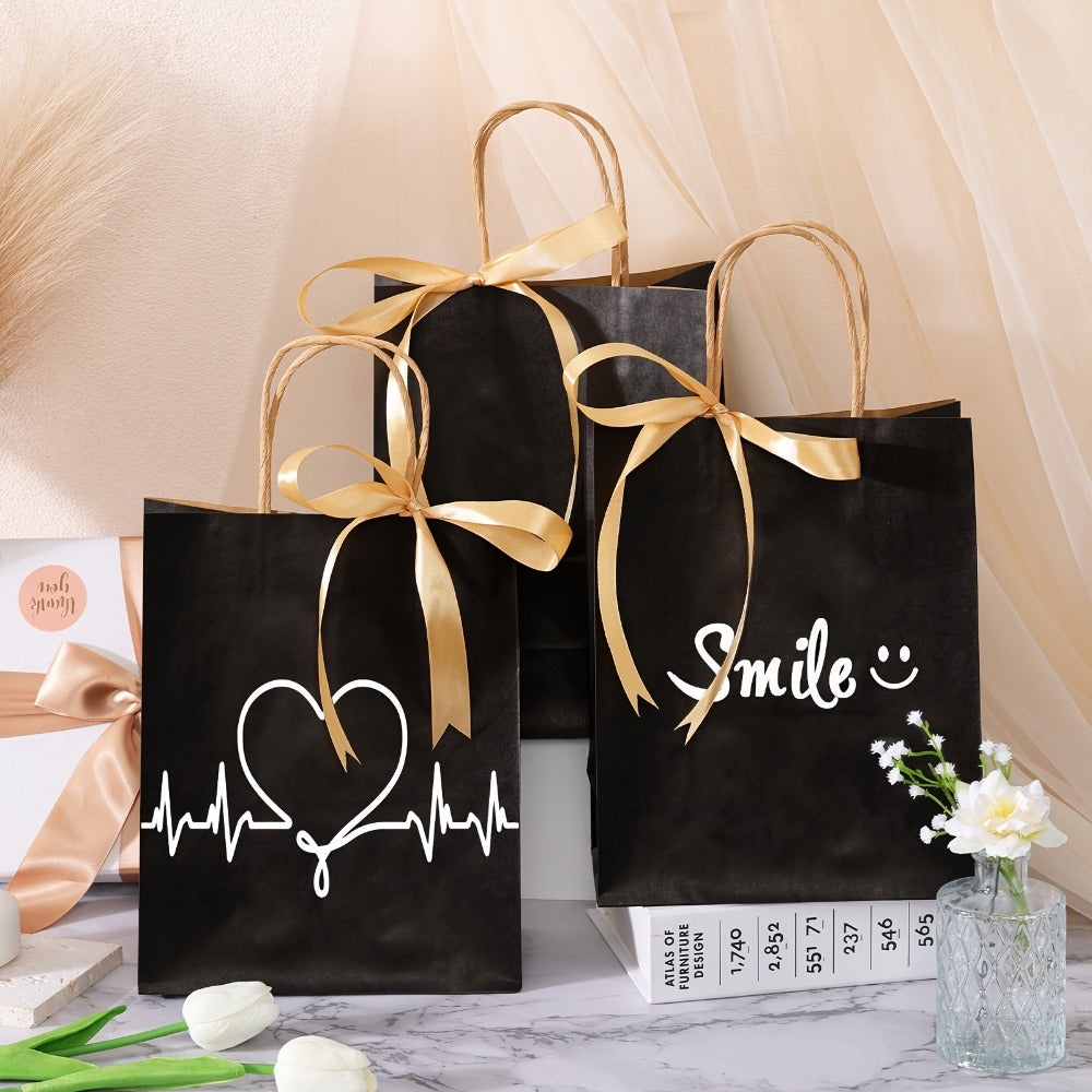 Paper Gift Bags with Handles 110pcs Bulk, Medium & Large Sizes, Shopping Bags for Small Business, Party Favor Bags, Candy Bags for Wedding Christmas Birthday