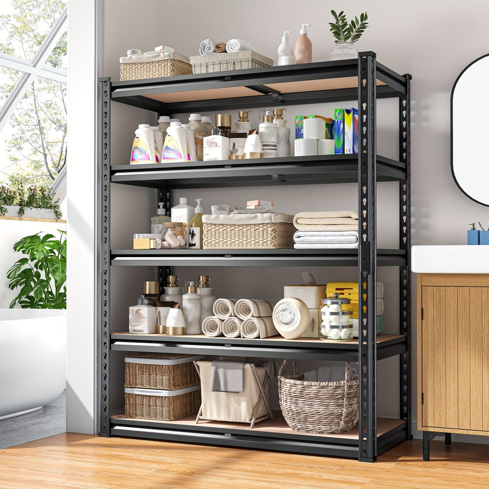 Heavy Duty Garage Shelving Unit 5-Tier Metal Storage Shelf ¨C 2000/2500 LBS Capacity Adjustable Steel Shelves for Garage, Basement & Warehouse | 60¡±/72¡± H Utility Rack for Kitchen, Pantry & Workshop