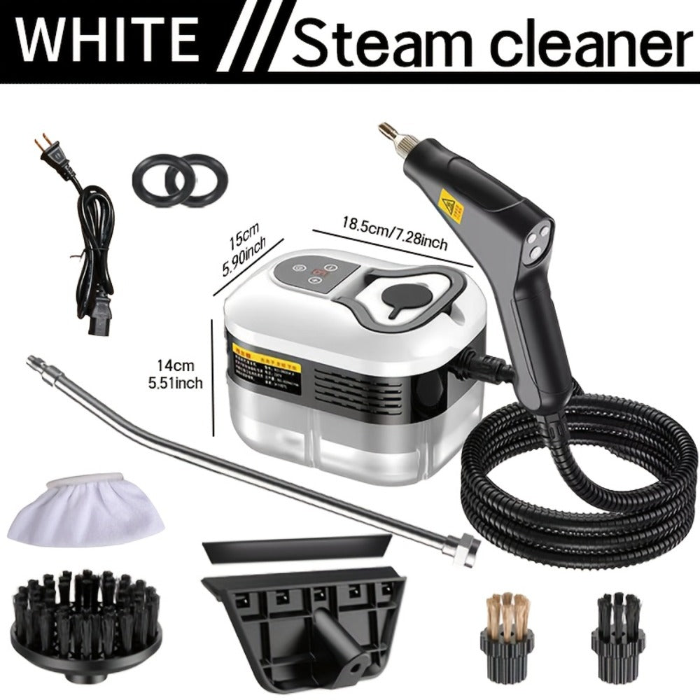 Carpet Steam Cleaner Handheld with LCD Display 1200ml Tank Gear Switch High Temperature for Kitchen Sofa Floor Tile Grout Home