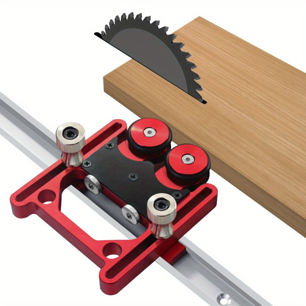 Feather Boards for Table Saw and Router Table with Elastic One-Way Wheels Safe Stock Feeding Woodworking Accessory Adjustable Fence Guide Anti-Kickback Tool Set