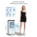 Outdoor Air Cooler 3-in-1 Evaporative Cooler Fan with Misting Humidifier 2.9 Gal Large Tank Remote Control 45¡ã Oscillation for Patio Garden Deck BBQ White