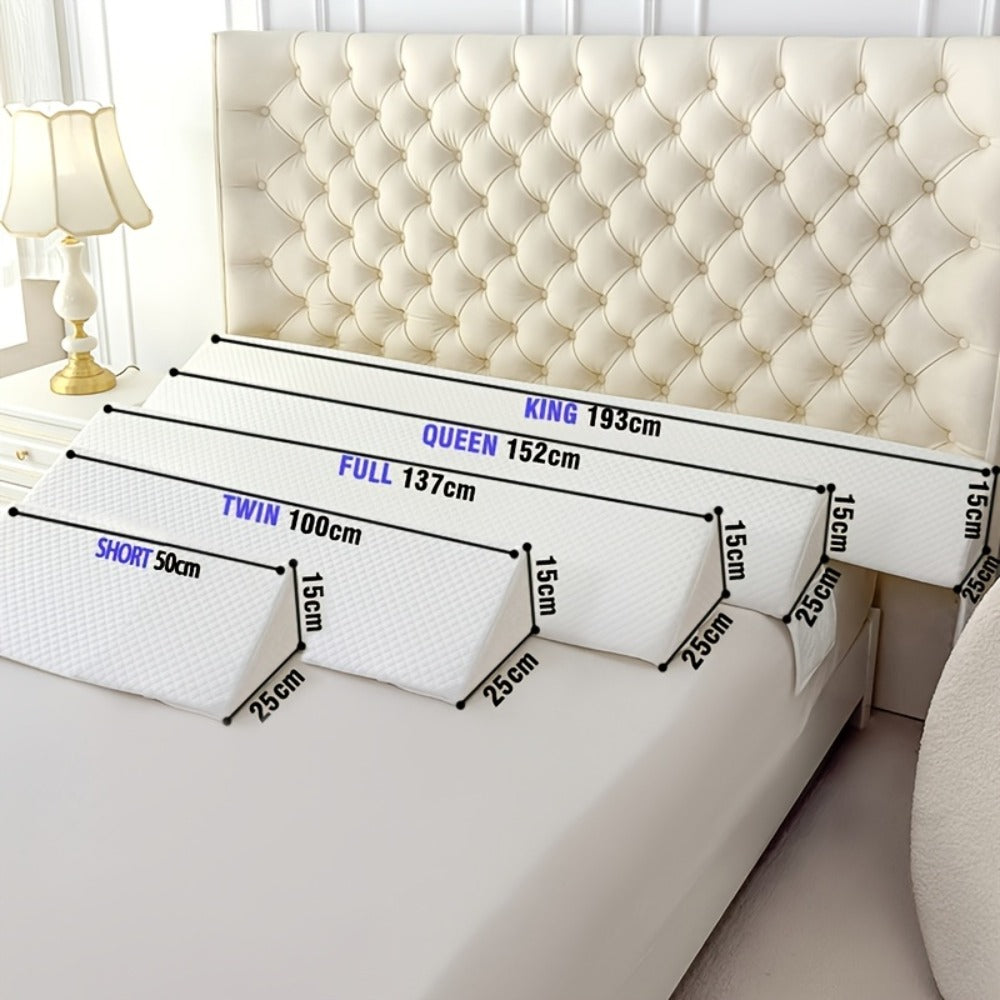 Bed Wedge Pillow Headboard Gap Filler Mattress Wedge Fills 0-7 Inch Gap Between Headboard and Mattress Backrest Pillow Twin Full Queen King