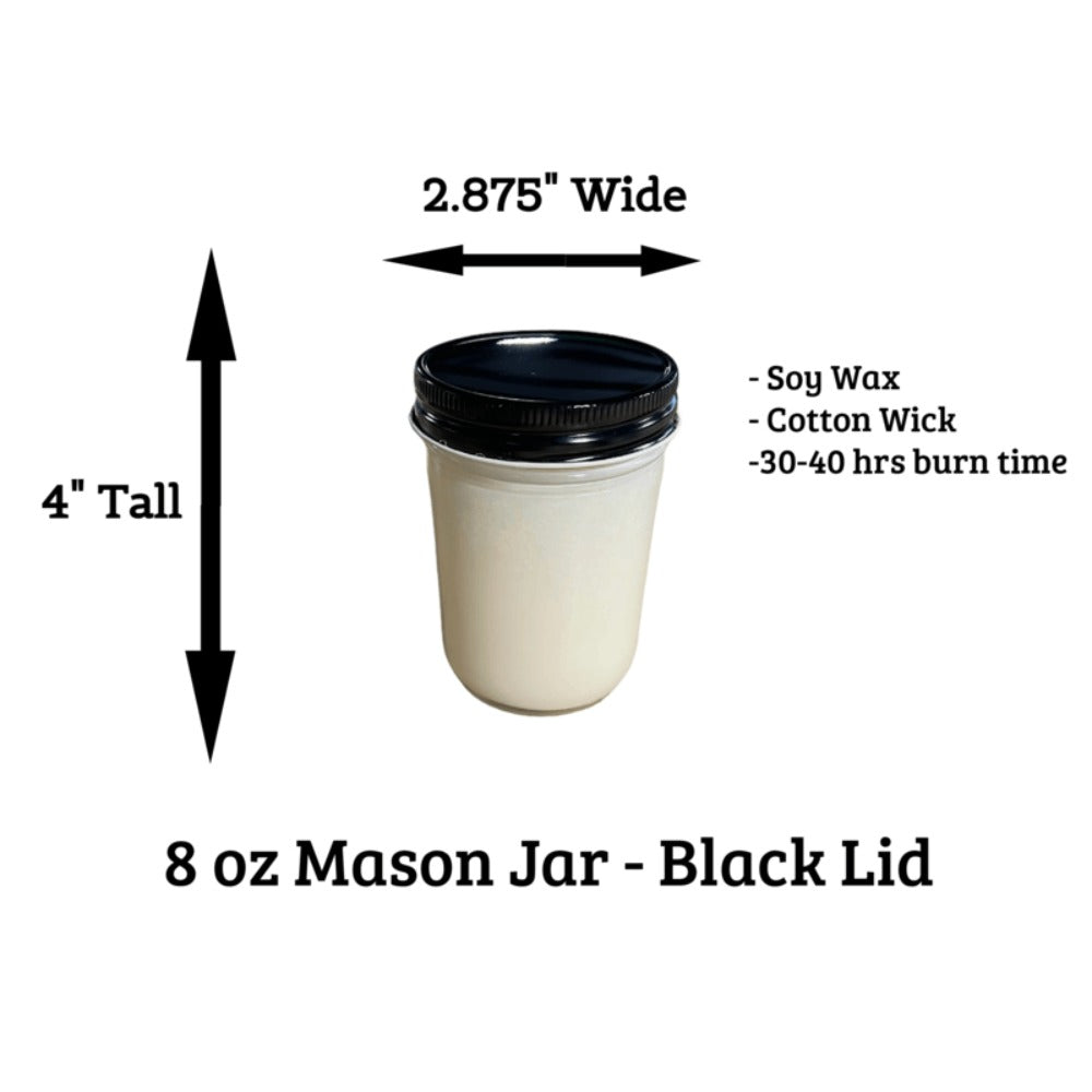 Strawberry Cheesecake Scented Soy Wax Candle ¨C 8oz Mason Jar, 30-40 Hour Burn, 100% Natural Vegan Soy Wax, Phthalate-Free Fragrance, Fall & Holiday Candle Gift, Food-Inspired Dessert Scent