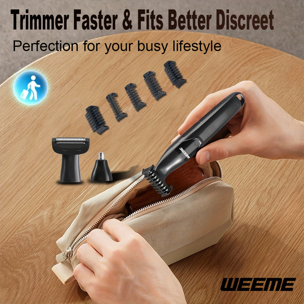 Electric Epilator & Hair Removal Device 3-in-1 for Men & Women - Painless Shaver Trimmer for Underarms Legs Arms Bikini Line Sensitive Areas, USB Rechargeable Personal Care Grooming Tool