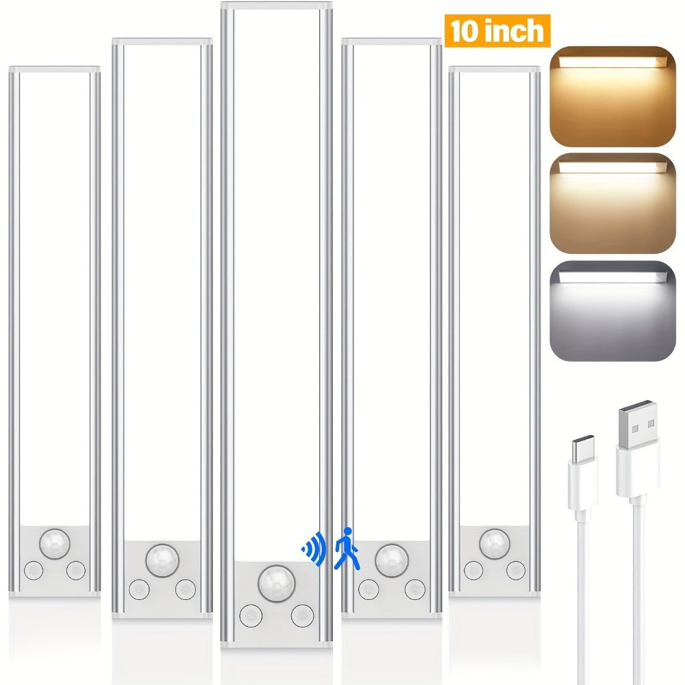Rechargeable Under Cabinet Lights Wireless ¨C 68 LED Motion Sensor Cabinet Light with 3 Color Temps & 2000mAh Battery ¨C Under Counter Lighting for Kitchen Closet Pantry