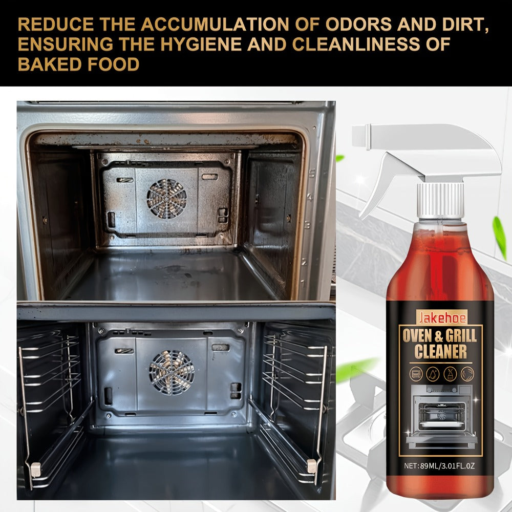 Oven Cleaner Foam Spray 3-Pack Heavy Duty Stove & Grill Degreaser Removes Stubborn Baked-On Grease Stains Gentle Formula Safe for Ovens Stoves Grills