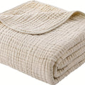 Morandi Cotton Muslin Blanket 6-Layer ¨C Soft Gauze Throw for Couch & Bed, Lightweight Breathable All Season, Machine Washable, 6 Colors