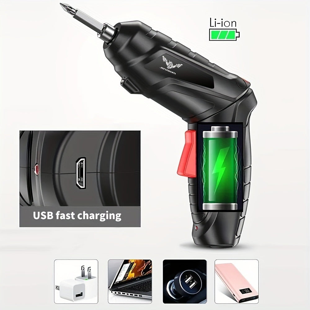 3.6V Mini Electric Drill Screwdriver Set 1300mAh Lithium Battery Power Tools Kit for Home Repair