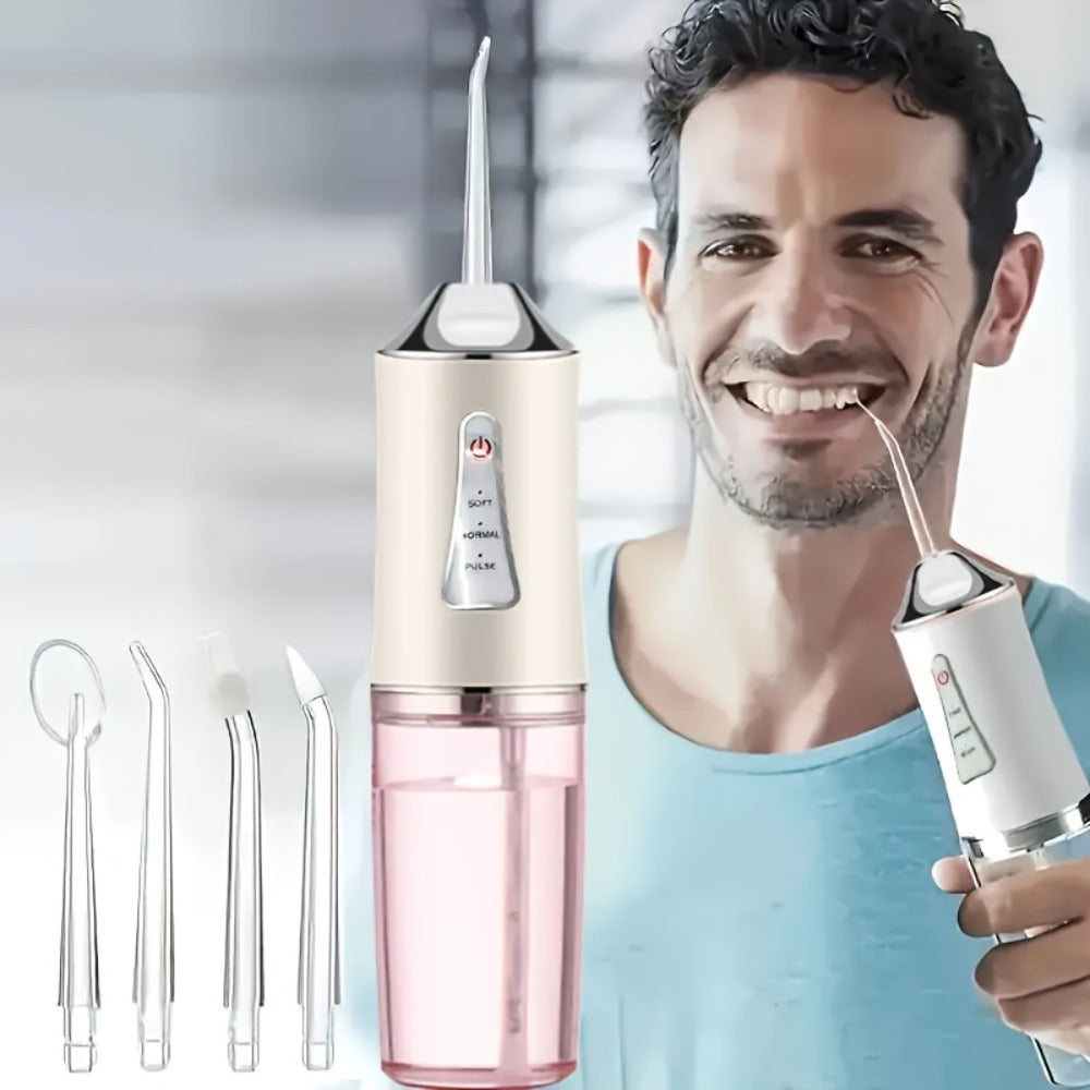 Oral Irrigator with 360¡ã Rotatable Nozzle & Smart Chip Pressure Control ¨C Electric Water Flosser for Deep Tooth & Gum Cleaning, 4 Colors, Portable Dental Mouth Rinser for Home & Travel