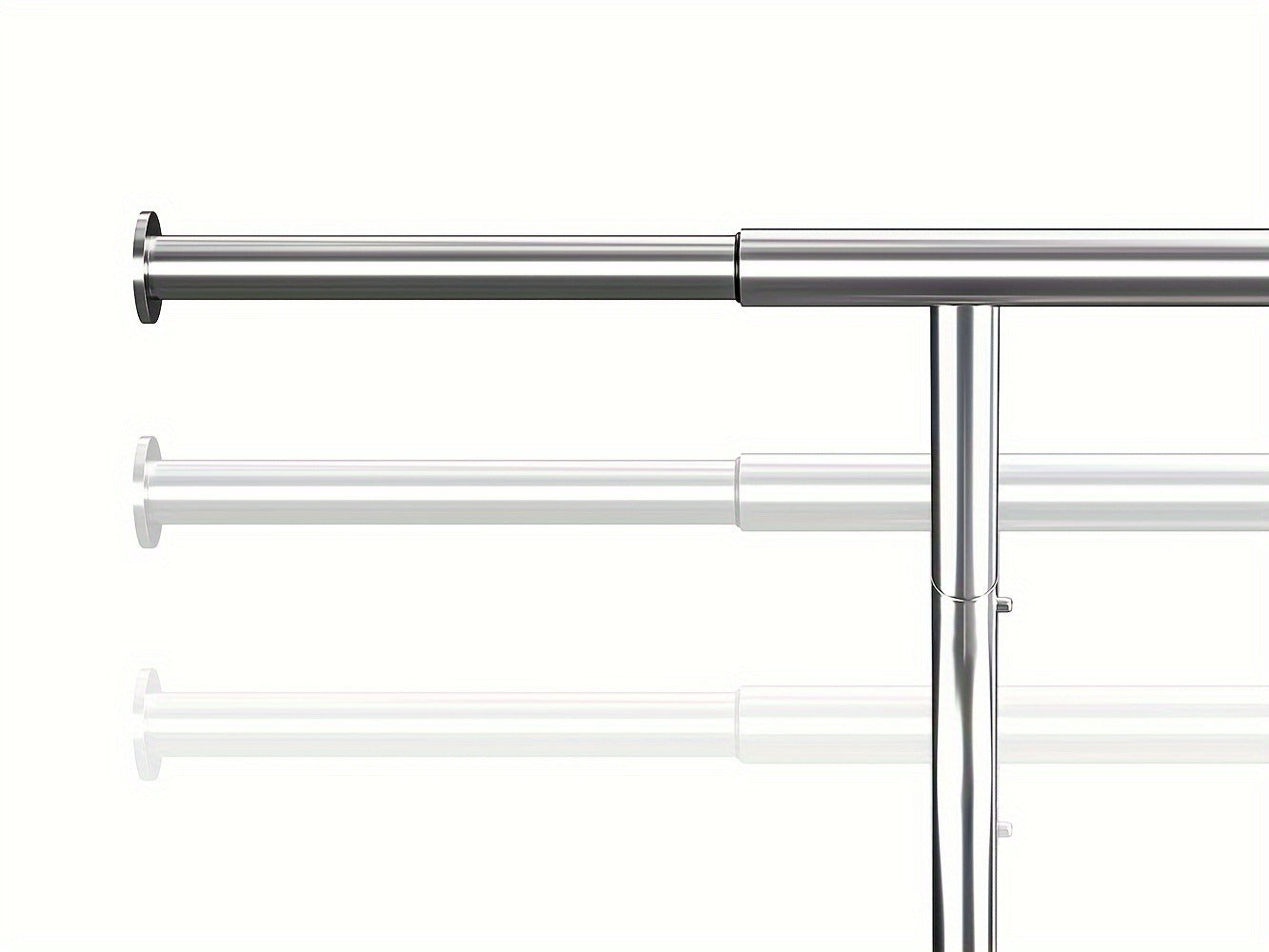 Heavy Duty Clothes Rack 630lbs Double Rod Rolling Garment Rack with Wheels Adjustable Height Width Freestanding Portable Clothing Stand with Bottom Shelves for Bedroom Closet Laundry Room Silver