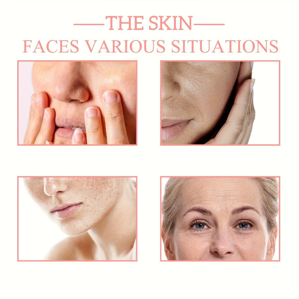 Facial Serum 5-in-1 with Hyaluronic Acid & Vitamin C ¨C 3 Pack 30ml, Hydrating Anti-Aging Skin Care Serum for All Skin Types, Alcohol-Free, Non-Irritating, Unisex