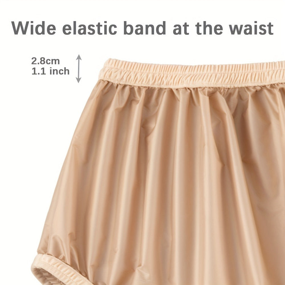 Adult Diaper Cover Waterproof Reusable Incontinence Pants ¨C Noiseless Soft Nylon Pull-On Leak Protection Underwear for Day & Night, Sizes S-4XL