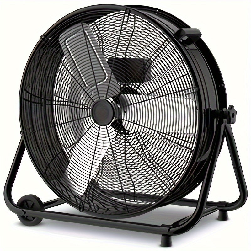 Industrial Drum Fan 24 & 30 Inch | High Velocity Floor Fan 9460-14000 CFM, 3-Speed Air Circulator with 180¡ã Tilt for Warehouse, Garage, Workshop, Job Site & Large Space Cooling ¨C Multiple Colors