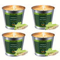 Citronella Candles Outdoor 4-Pack 6oz Each - 128 Hours Burning Mosquito Repellent Candle Set for Patio Garden Camping BBQ Party Yard Decor