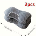 Cervical Contour Neck Massage Pillow ¨C Ergonomic Bone-Shape Support with Detachable Moisture-Absorbing Cover | Soft High-Quality Pillow Core for Deep Sleep & Neck Pain Relief